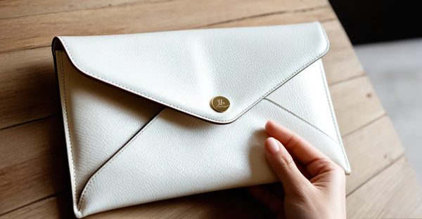 Pochette enveloppe h.e.t.o atelier : élégance artisanale et pratique